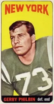 1965 Topps #124 - Gerry Philbin - New York Jets