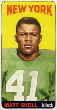 1965 Topps #127 - Matt Snell - New York Jets