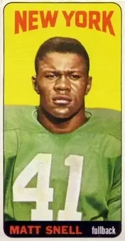 1965 Topps #127 - Matt Snell - New York Jets 1965 Topps #127 - Matt Snell - New York Jets