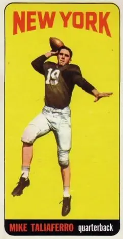 1965 Topps #128 - Mike Taliaferro - New York Jets
