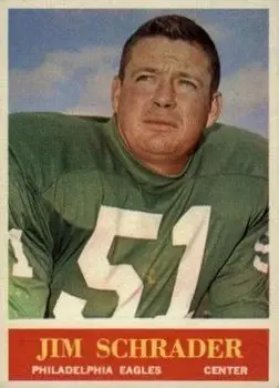 1964 Philadelphia #137 - Jim Schrader - Philadelphia Eagles - Front