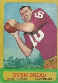 1963 Topps #158 - Norm Snead - Washington Redskins