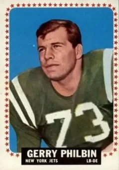 1964 Topps #123 - Gerry Philbin - New York Jets
