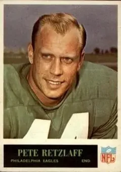 1965 Philadelphia #137 - Pete Retzlaff - Philadelphia Eagles 1965 Philadelphia #137 - Pete Retzlaff - Philadelphia Eagles
