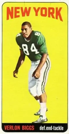 1965 Topps #131 - Verlon Biggs - New York Jets