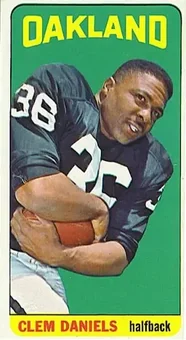 1965 Topps #136 - Clemon Daniels - Oakland Raiders