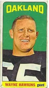 1965 Topps #141 - Wayne Hawkins - Oakland Raiders