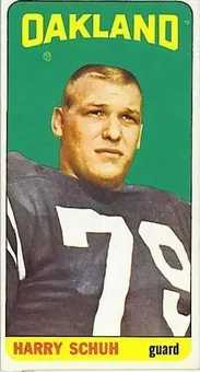 1965 Topps #150 - Harry Schuh - Oakland Raiders