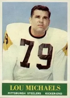 1964 Philadelphia #147 - Lou Michaels - Pittsburgh Steelers