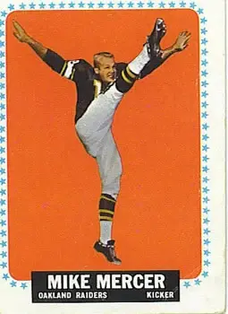 1964 Topps #145 - Mike Mercer - Oakland Raiders