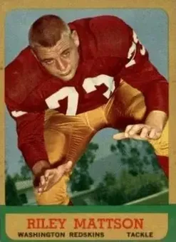 1963 Topps #164 - Riley Mattson - Washington Redskins