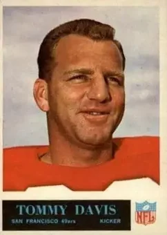 1965 Philadelphia #174 - Tommy Davis - San Francisco 49ers 1965 Philadelphia #174 - Tommy Davis - San Francisco 49ers
