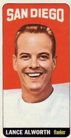 1965 Topps #155 - Lance Alworth - San Diego Chargers