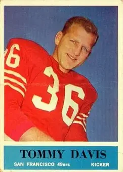1964 Philadelphia #159 - Tommy Davis - San Francisco 49ers 1964 Philadelphia #159 - Tommy Davis - San Francisco 49ers
