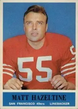 1964 Philadelphia #160 - Matt Hazeltine - San Francisco 49ers - Front