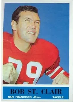 1964 Philadelphia #164 - Bob St. Clair - San Francisco 49ers