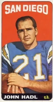1965 Topps #161 - John Hadl - San Diego Chargers