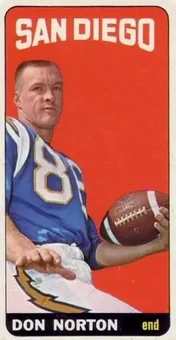 1965 Topps #169 - Don Norton - San Diego Chargers