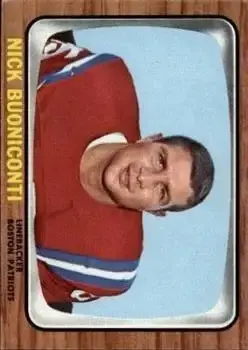 1966 Topps #3 - Nick Buoniconti - Boston Patriots