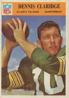 1966 Philadelphia #3 - Dennis Claridge - Atlanta Falcons