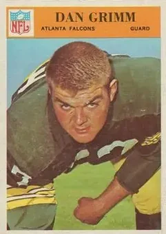 1966 Philadelphia #5 - Dan Grimm - Atlanta Falcons