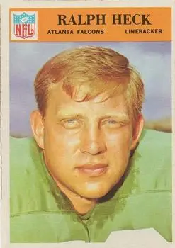 1966 Philadelphia #7 - Ralph Heck - Atlanta Falcons