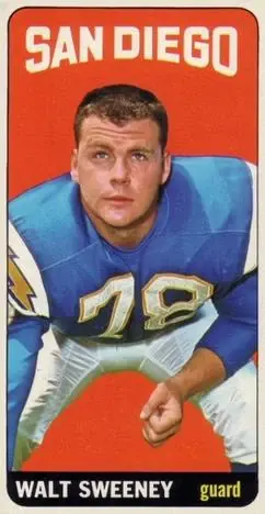 1965 Topps #173 - Walt Sweeney - San Diego Chargers