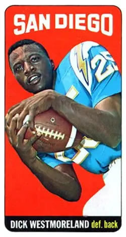 1965 Topps #174 - Dick Westmoreland - San Diego Chargers