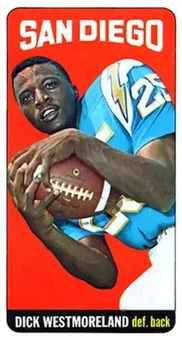1965 Topps #174 - Dick Westmoreland - San Diego Chargers