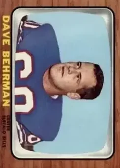 1966 Topps #18 - Dave Behrman - Buffalo Bills