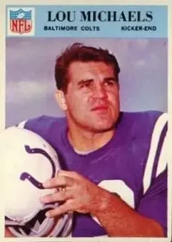 1966 Philadelphia #20 - Lou Michaels - Baltimore Colts