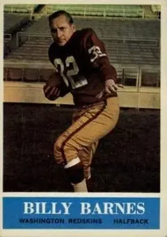 1964 Philadelphia #183 - Bill Barnes - Washington Redskins 1964 Philadelphia #183 - Bill Barnes - Washington Redskins