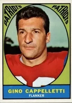 1967 Topps #3 - Gino Cappelletti - Boston Patriots 1967 Topps #3 - Gino Cappelletti - Boston Patriots