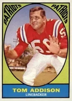 1967 Topps #5 - Tommy Addison - Boston Patriots