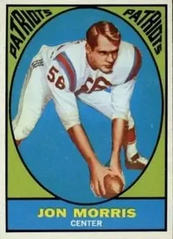 1967 Topps #6 - Jon Morris - Boston Patriots 1967 Topps #6 - Jon Morris - Boston Patriots
