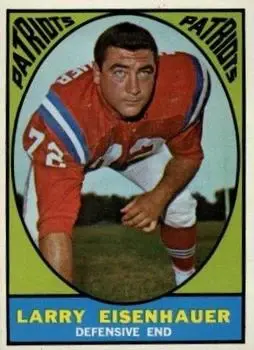 1967 Topps #9 - Larry Eisenhauer - Boston Patriots