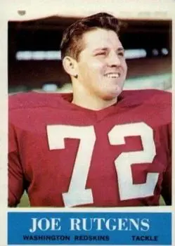 1964 Philadelphia #192 - Joe Rutgens - Washington Redskins - Front 1964 Philadelphia #192 - Joe Rutgens - Washington Redskins - Front