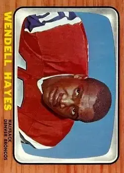 1966 Topps #34 - Wendell Hayes - Denver Broncos