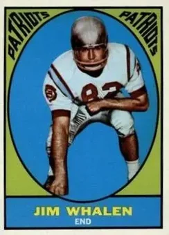 1967 Topps #11 - Jim Whalen - Boston Patriots 1967 Topps #11 - Jim Whalen - Boston Patriots