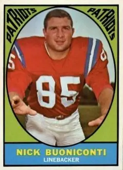 1967 Topps #13 - Nick Buoniconti - Boston Patriots
