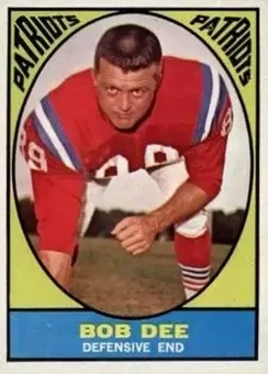1967 Topps #14 - Bob Dee - Boston Patriots 1967 Topps #14 - Bob Dee - Boston Patriots