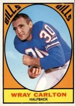 1967 Topps #19 - Wray Carlton - Buffalo Bills