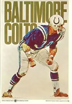 1968 Fleer Big Signs #NNO - Card #NNO - Baltimore Colts