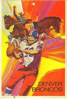1968 Fleer Big Signs #NNO - Card #NNO - Denver Broncos