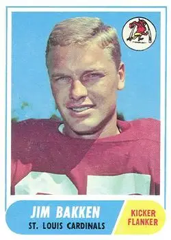 1968 Topps #8 - Jim Bakken - St. Louis Cardinals