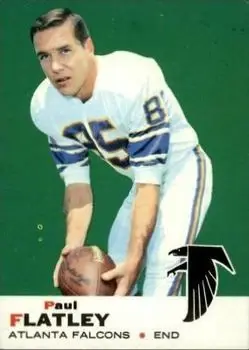 1969 Topps #2 - Paul Flatley - Atlanta Falcons