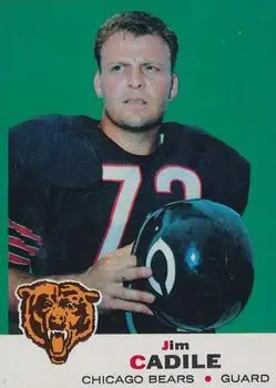 1969 Topps #3 - Jim Cadile - Chicago Bears