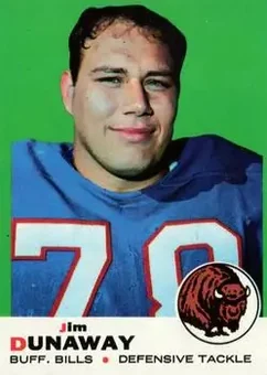 1969 Topps #10 - Jim Dunaway - Buffalo Bills