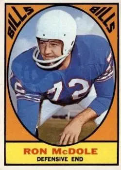 1967 Topps #25 - Roland McDole - Buffalo Bills