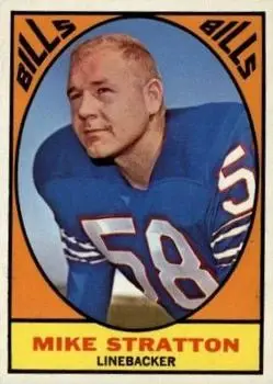 1967 Topps #29 - Mike Stratton - Buffalo Bills
